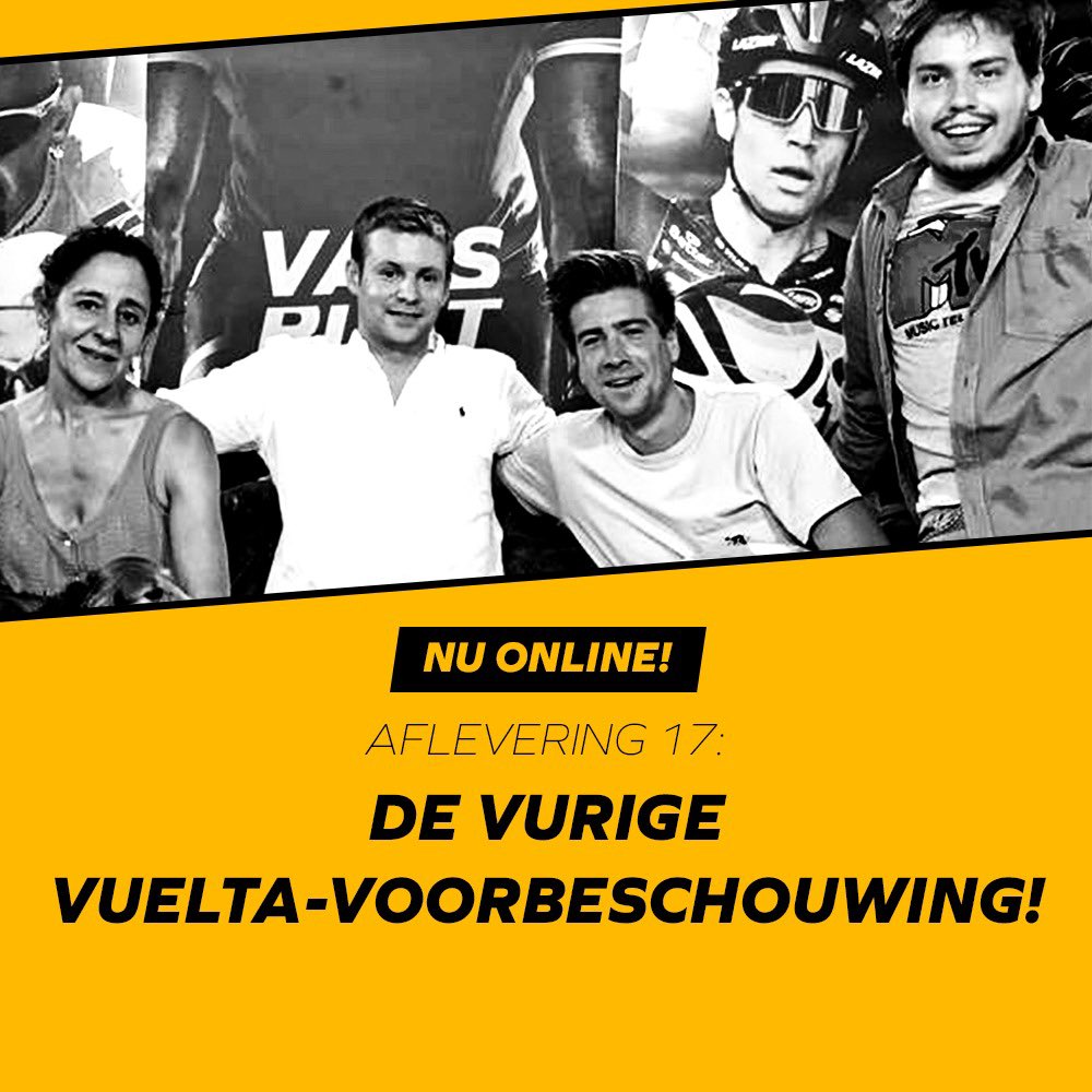 De derde Grote Ronde van het jaar komt eraan: de Vuelta. <a href="/SVandenhende/">Sander Vandenhende</a> en <a href="/jappelone/">Jappe Tooten</a> ontvangen twee Hispanofielen: <a href="/HannesTahon/">Hannes Tahon</a> en @biekepurnelle . Over het alchoholgebruik van Hannes over de Vuelta de Remco tot de dealer in Lopez. Alles komt aan bod. O ja, er is ook een hond.