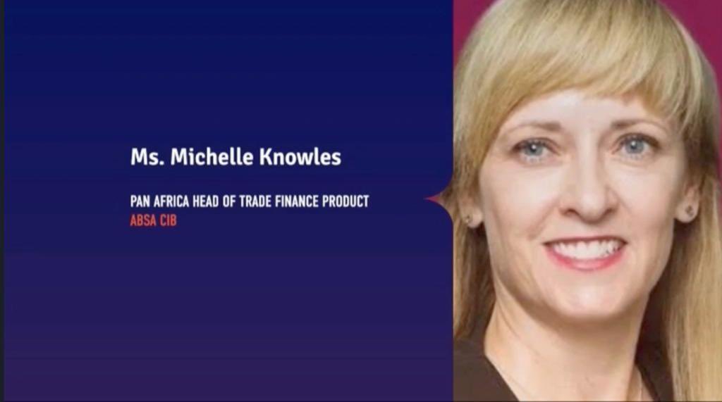 ATSA2022's tweet photo. .@Absa_CIB has dedicated teams and products focused on #SMEs to help increase the balance sheet lend to small businesses in SA says Michelle Knowles, #ATSA2022 on @cnbcafrica on NOW. https://t.co/QYj8Cvn72J