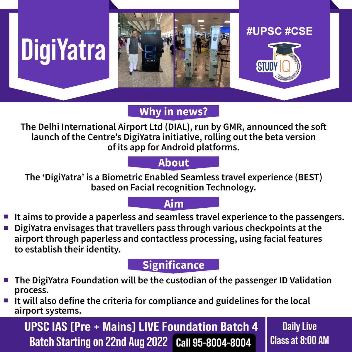 upsciq's tweet photo. #DigiYatra
#DIAL #GMR #delhiinternationalairportltd #app #androidplatforms #biometric #BEST #travel #passengers #airport #upsc #cse #whyinnews #digiyatrafoundation https://t.co/K0ZlDIZket