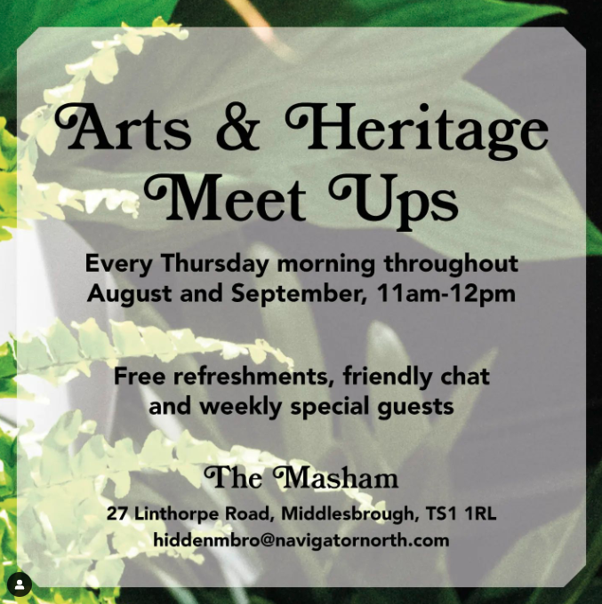 👉 Every Thursday morning at #TheMasham during August and September, @NavigatorNorth will host special guests with more details about the hidden history & heritage of our town 🏛 #celebratinghiddenmiddlesbrough #mostcreativetown #middlesbrough #localhistory #historichighstreets