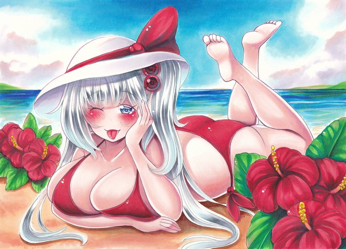 神綺様とハイビスカス🌺 