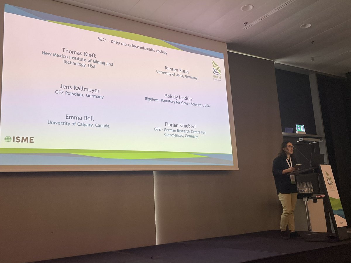 Exciting session about Deep subsurface microbiology #ISME18