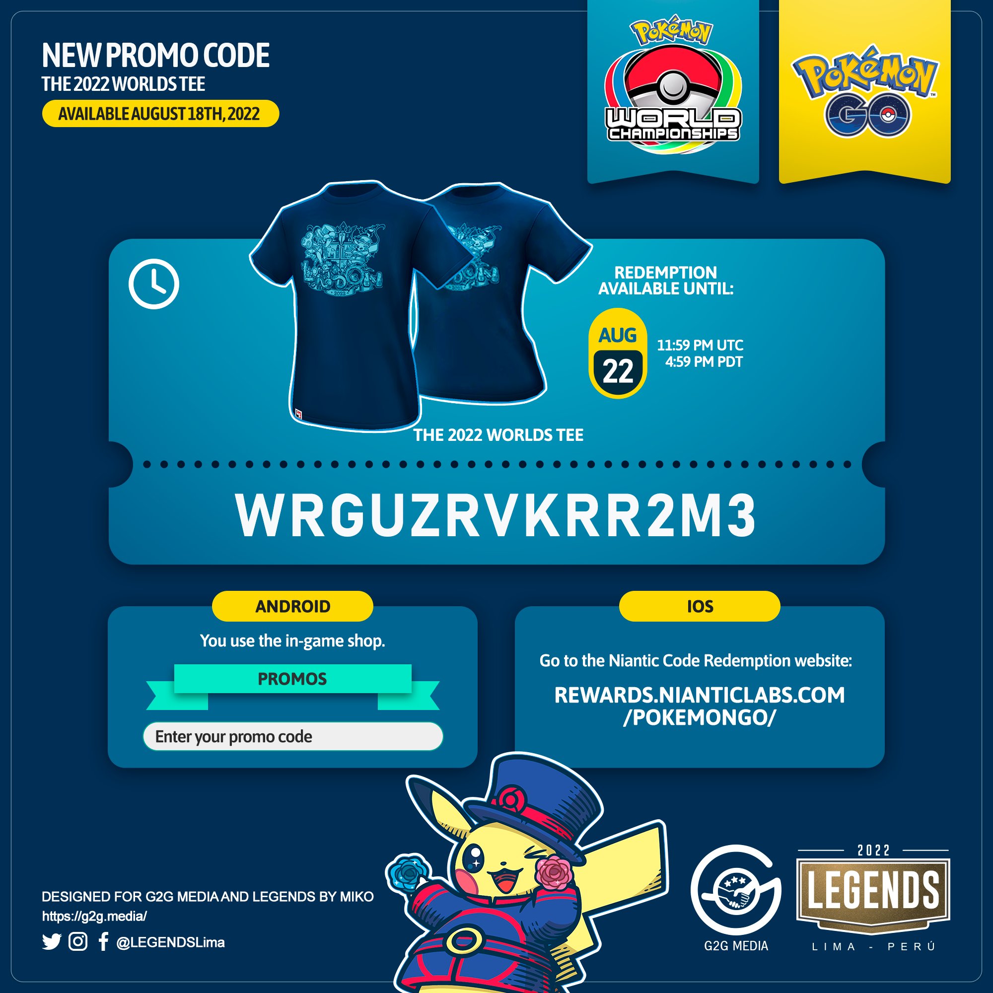 Mikographics - New promo code: 4DSJTSPX4B9AH Claim rewards:   #PokemonGO #PokemonGOApp