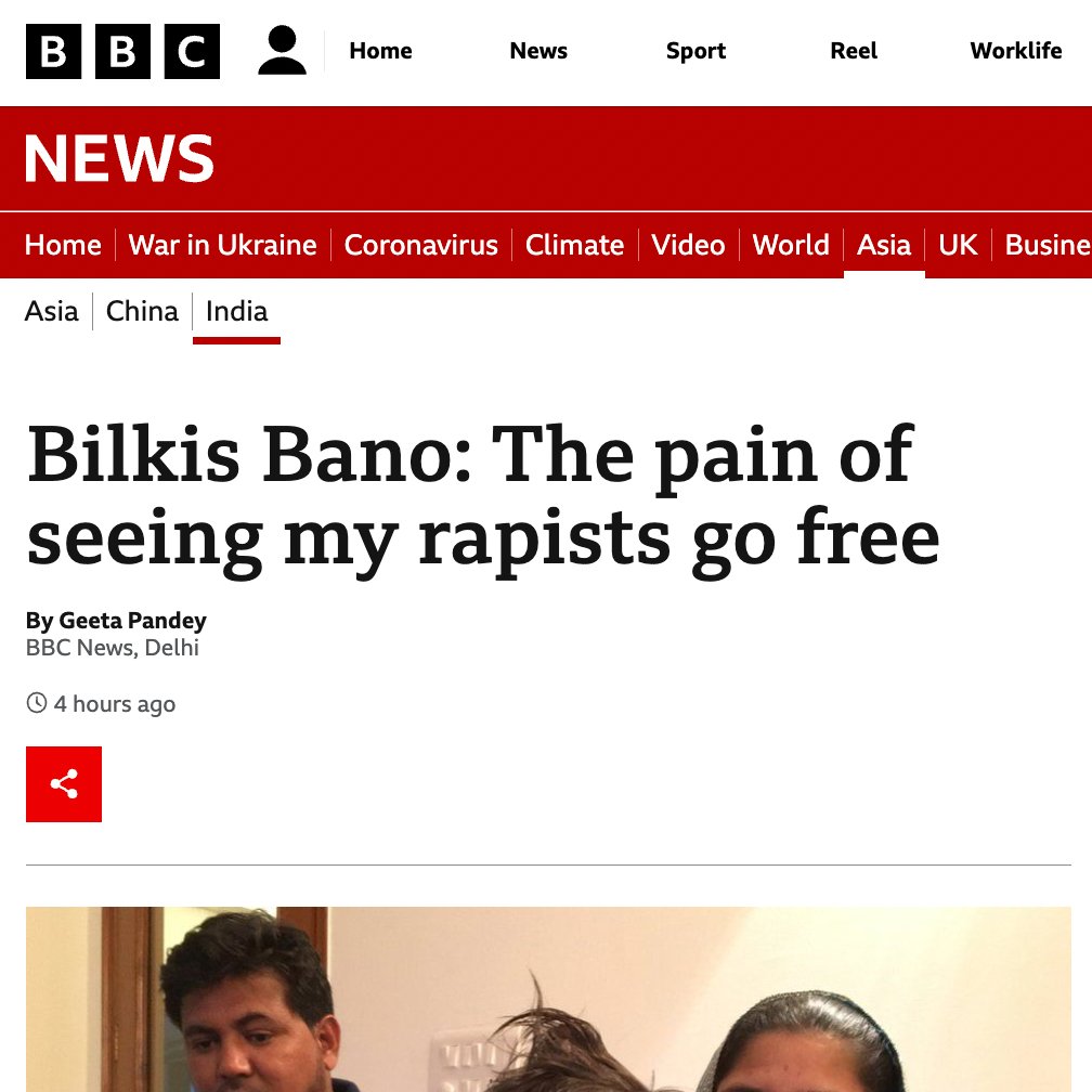 TheDeshBhakt's tweet photo. U want to set 11 Gang Rapists/Killers free?
Fine
U want to twist the law to get them remission?
Fine
U want to garland them outside the jail?
Fine
But can U please not vomit with indignation &amp; anger when the international press prints the news?
#BilkisBano
https://t.co/mQLkj4fTJ1 https://t.co/EF9yrjTgsC