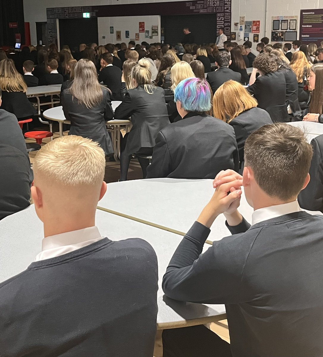 BraesHigh's tweet photo. So good to start term bringing our pupils together with house assemblies. Great attention from Campsie and Lomond pupils this morning ⭐️ #RRS #respect #dothesmallthings https://t.co/sZmED9vEQ3