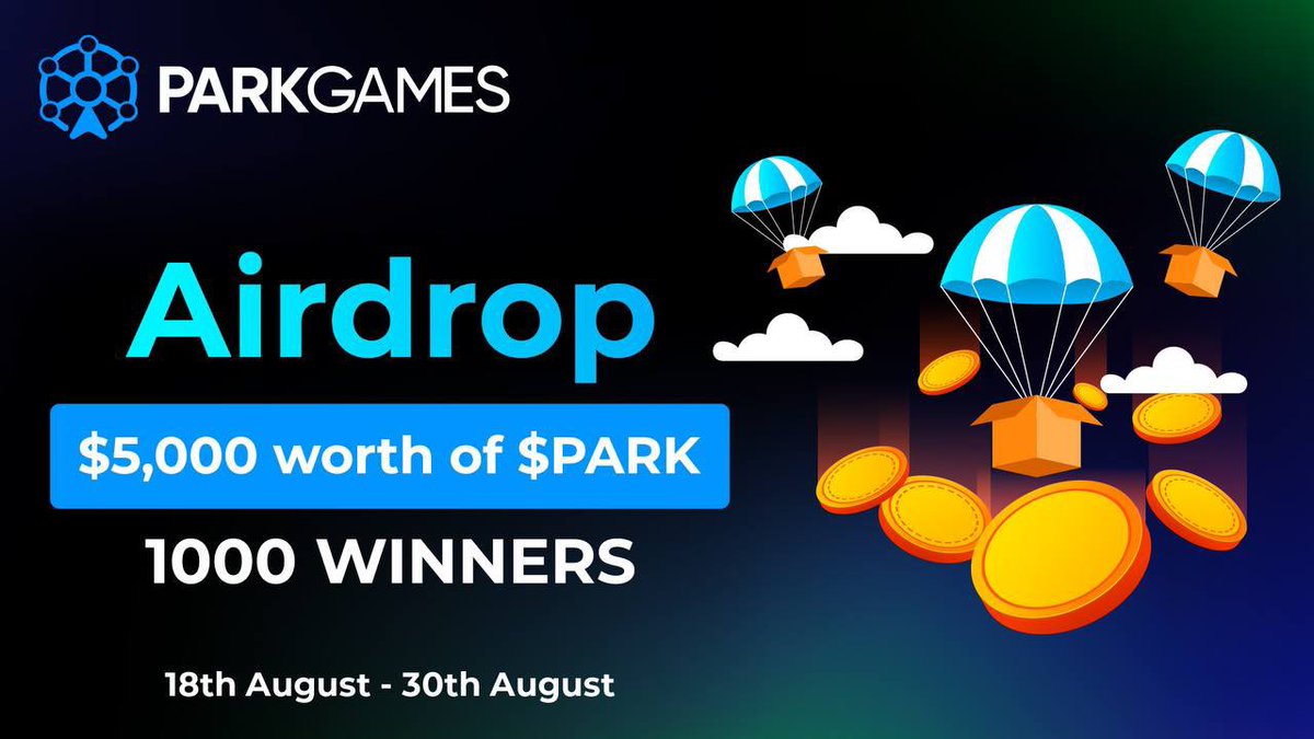 GoParkGames's tweet image. 📣#ParkGames #Airdrop is live now!

🎉Total for Airdrop: $5,000 worth of $PARK

👉Use our airdrop bot in Telegram: t.me/ParkGamesAirdr…

🗓 Airdrop Starts: 18th August
🗓Airdrop Ends: 30th August