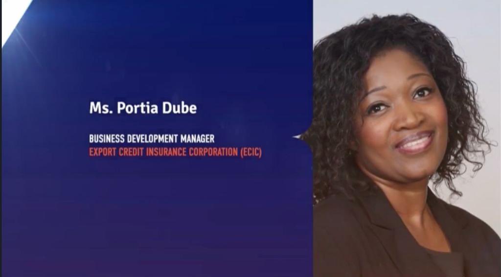 ATSA2022's tweet photo. The @ECICSA’s Portia Dube highlights how the #ECIC is focused on helping small businesses grow from micro to macro enterprises, #ATSA2022, @cnbcafrica DSTV Channel 410 NOW. https://t.co/0TfguBSISo