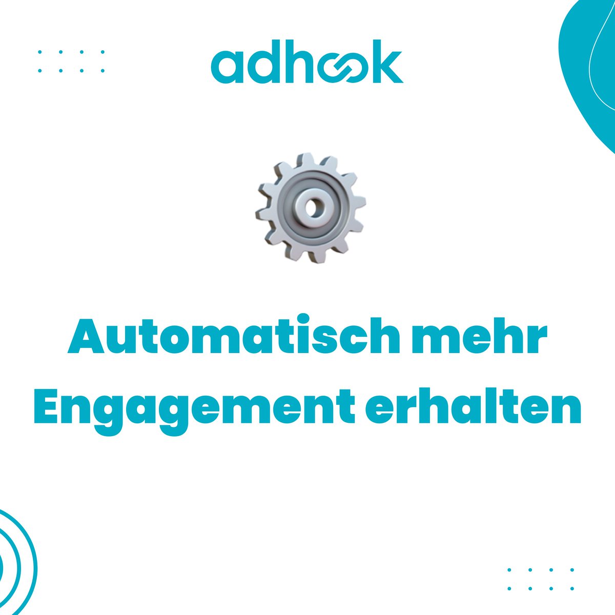 adhook_io's tweet photo. Neu bei adhook: Posts automatisch bewerben! 🪄

🔹 Automatisch mehr Engagement erhalten
🔹 Kontrolle behalten, was beworben wird
🔹 Zielgruppe genau spezifizieren
🔹 Detailliertes Reporting pro Post

👉️ https://t.co/fkkFZBck0w

#SocialMediaManagement #CrossChannelAdvertising https://t.co/EvijXVpbe4
