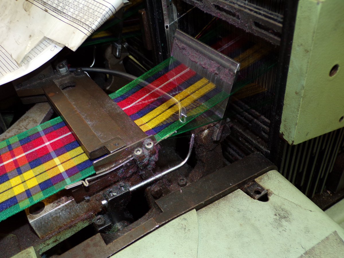 We enjoyed a fabulous tour of <a href="/BerisfordsR/">Berisfords Ribbons</a> yesterday. Peter Bowers, MD walked through the complete process, from preparation of the warps &amp; setting up the looms, to a finished product ready to be shipped, dyed or printed - all completed in house in Congleton.

#localbusiness
