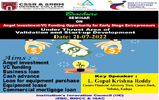 CSSRANDSRRMDC's tweet photo. One-day Seminar on Angel Investment/Venture Capital 
Funding Opportunity for Early Stage Entrepreneurs https://t.co/vFF609U2Ty