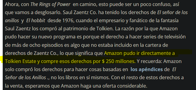 Hal_colicos's tweet photo. Ahora lo interesante es como la nueva serie de amazon entra en todo esto, ya que es una serie no entra en los derechos que Embrecar acaba de comprar asi que lo que sucedio fue que amazon compro los derechos de los apendices (la bibliografia ficticia) https://t.co/Jaw05omoAA