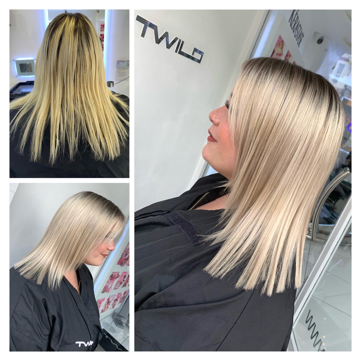 TwiloH's tweet image. | S h a d o w  B l o n d e | Focussing on tone, shine, vitality and condition to achieve this low maintenance glistening blonde refresh ♡︎

Hair by Hugo 

#LicenceToCreate  #AskForWella  #BombshellAlert   #BlondeBae  #BlondeMoment  #BlondeAmbitions  #BlondeGoals  #TwiloStyled