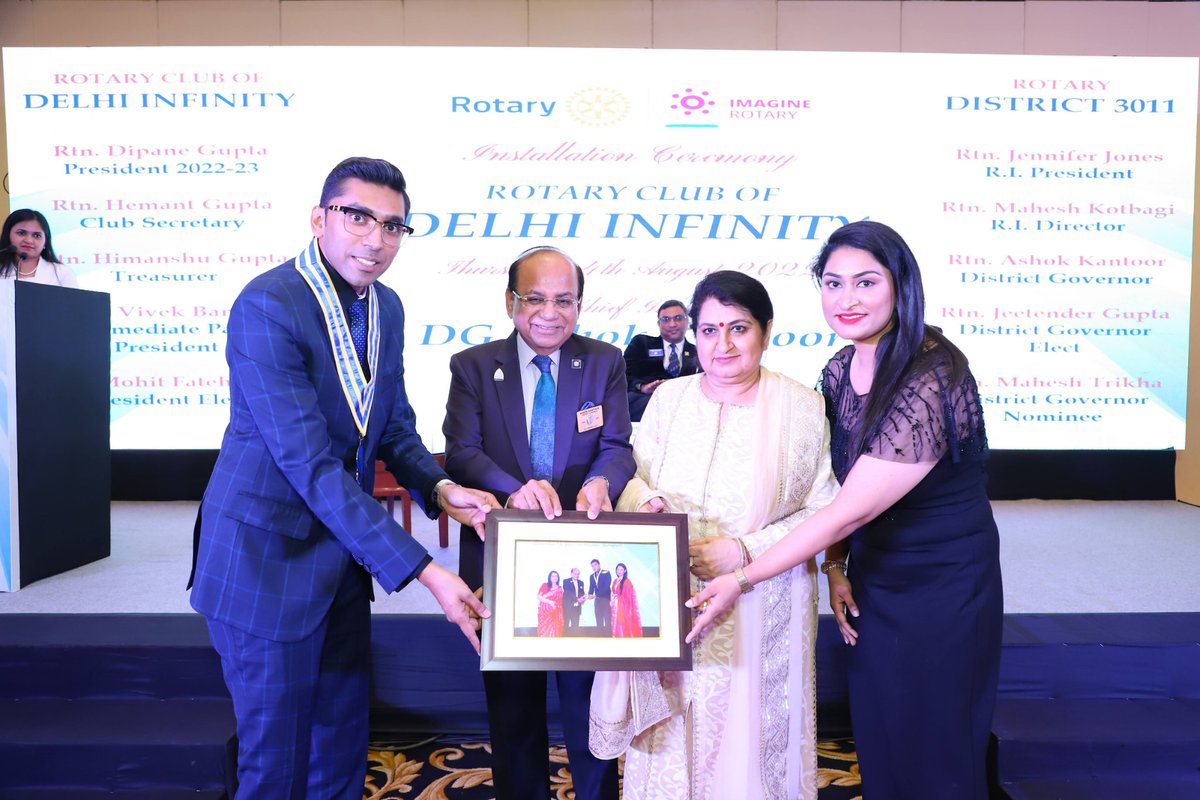 RIDistrict3011's tweet photo. 100% Paperless GOV of Rotary Club of Delhi Infinity was successfully conducted on 4th August 2022.
Club President: Rtn Dipane Gupta
Club Secretary: Rtn Hemant Gupta
#DigitalDistrict #ImagineRotary #letsgodigital #RIDistrict3011 #RotaryDistrict3011 https://t.co/ZGa7kKHEMg
