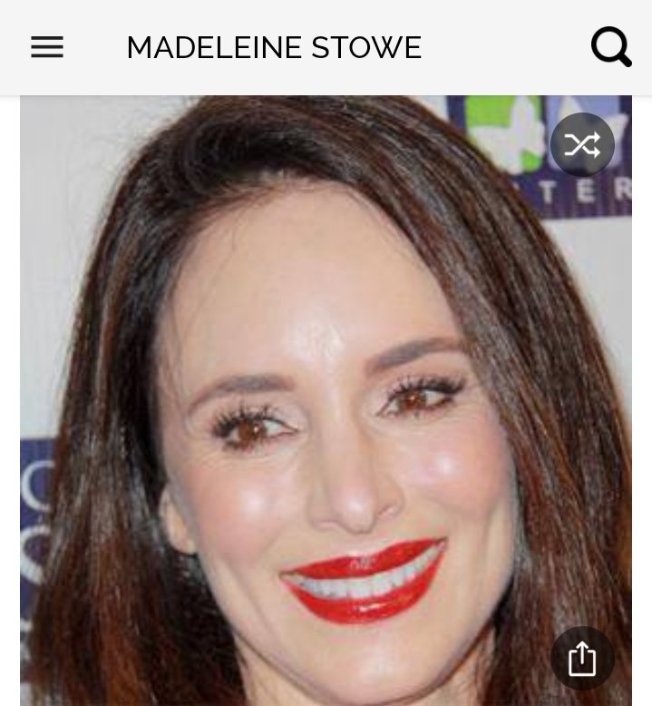 Happy birthday to this great actress.  Happy birthday to Madeleine Stowe 