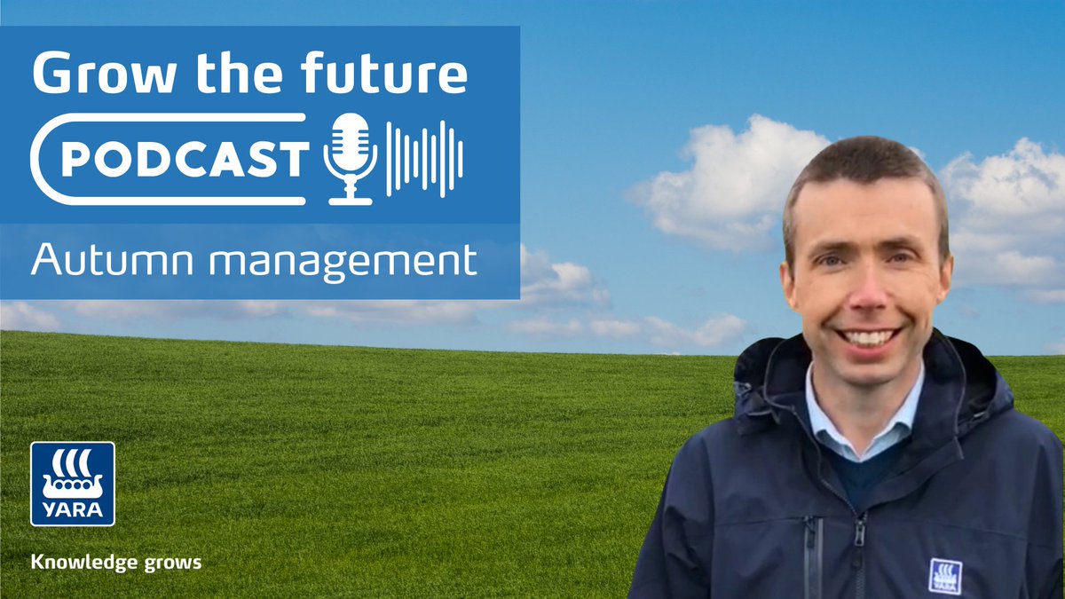 Our latest #podcast is now available! 🎧

Philip Cosgrave, Yara's #Grassland Specialist discusses #autumn #grazing, and the challenges grassland #farmers may face due to recent dry #weather conditions. 

Listen now👉 ow.ly/32eK50KmAi7

#Nutrition #Crops #Fertiliser #Farming
