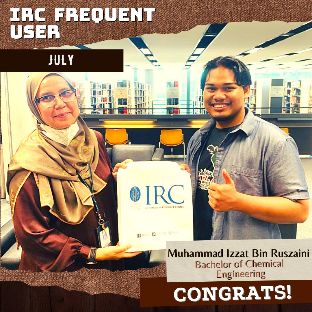 IRCUTP's tweet photo. 🎊🎉🎊 CONGRATULATIONS 🎊🎉🎊

🔸 IRC frequent user for the month of July 2022 👏👏👏

#UTPinME #IRCfrequentuser #LetsgotoIRC #IRConline https://t.co/0uCCnj3m7y
