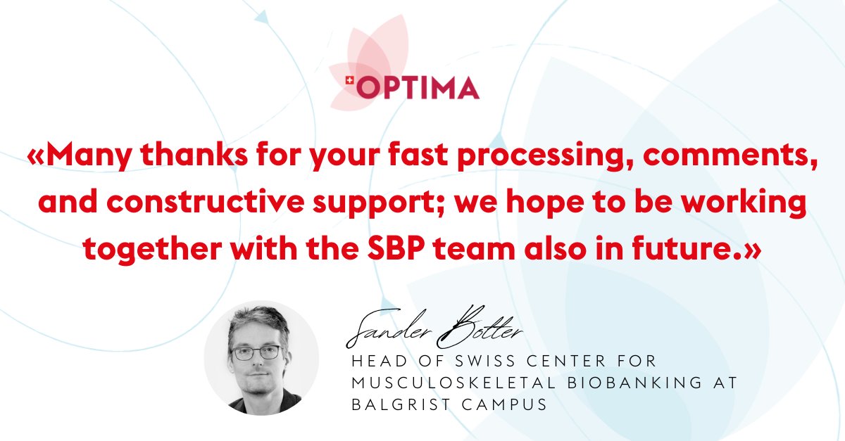 Thank you for your great feedback and congratulations #SCMB (Swiss Center for Musculoskeletal Biobanking) for achieving #compliance with the implementation of #qualityassurance measures to the overall biobanking system!

#biobanking #sbplabels #research
#bbmri_qm @BalgristCampus