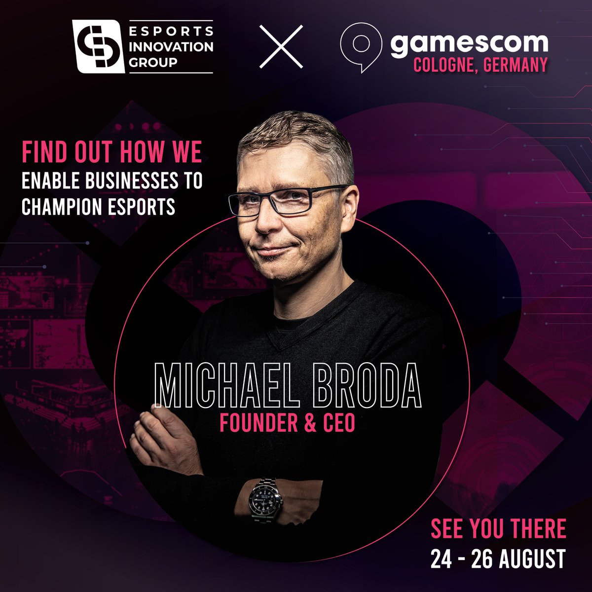 EIG is going to #gamescom2022! We're looking forward to meeting our peers, fellow #gamers &amp; businesses looking to level up. See you there!

Website: esportsinnovation.group

#gamescom #esports #econ #esportstechnology