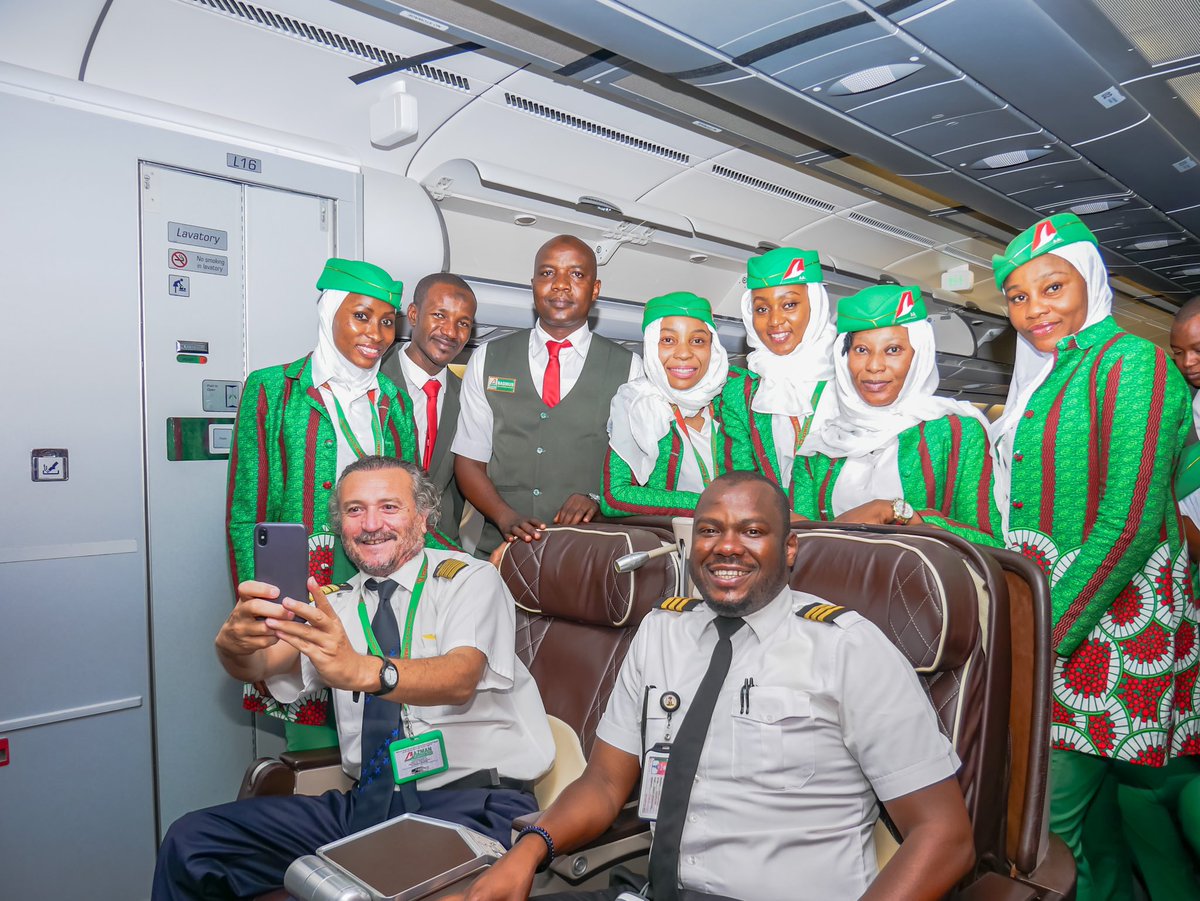 AzmanAir's tweet photo. The recent unveiling as the Airline of the Year & the success recorded during the #HajjOperations is an evidence that we are making Nigeria Proud with our trail blazing innovations to redefining Air Travel Experience for our Esteemed Passengers
We will do more!
#LetsFlyAzmanAir https://t.co/SnuEj17YSK