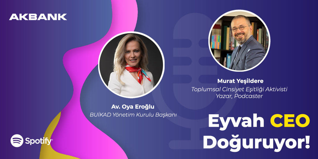 #EyvahCEODoğuruyor!🤰’da BUİKAD YK.BŞK. ⁦<a href="/oya_eroglu/">oya eroğlu</a>⁩ ile birlikteydim🎙
Türkiye’de kadın girişimciliği, finansa erişim, ⁦<a href="/BuikadBursa/">Bursa Buikad</a>⁩ stratejileri ve İstanbul Sözleşmesi’ni konuştuğumuz sohbet için:
Karnaval bit.ly/3L0jIre
Spotify spoti.fi/3QOycMX
