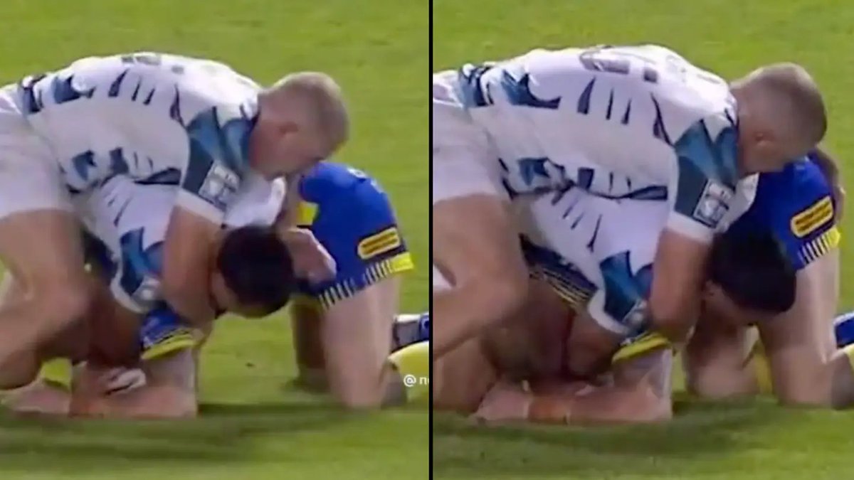 ladbible's tweet photo. 🔔 | Rugby player banned for eight games after putting his finger up opponent's bum

More below: https://t.co/DQD9J0h02t