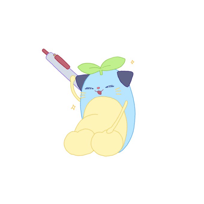 胸ポケットのペンで背中かいかいするまめねこ 