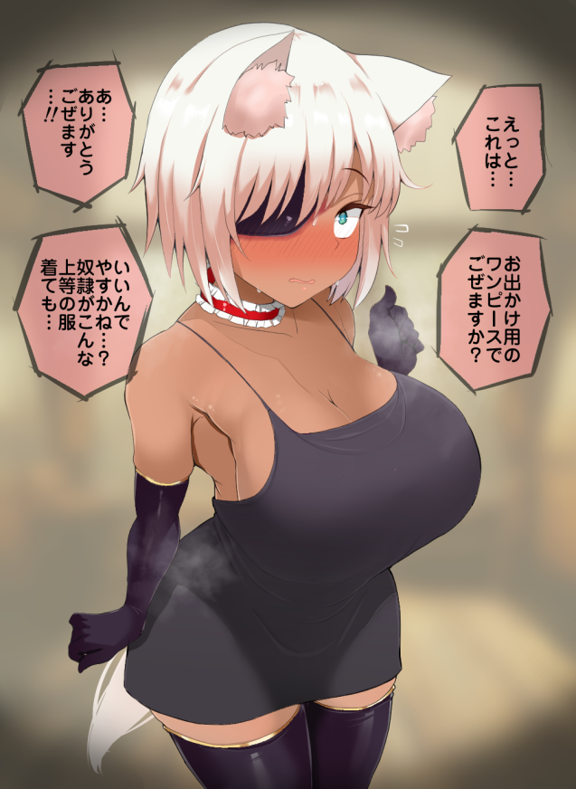 獣人奴隷ちゃんに新しい服を買ってあげた 