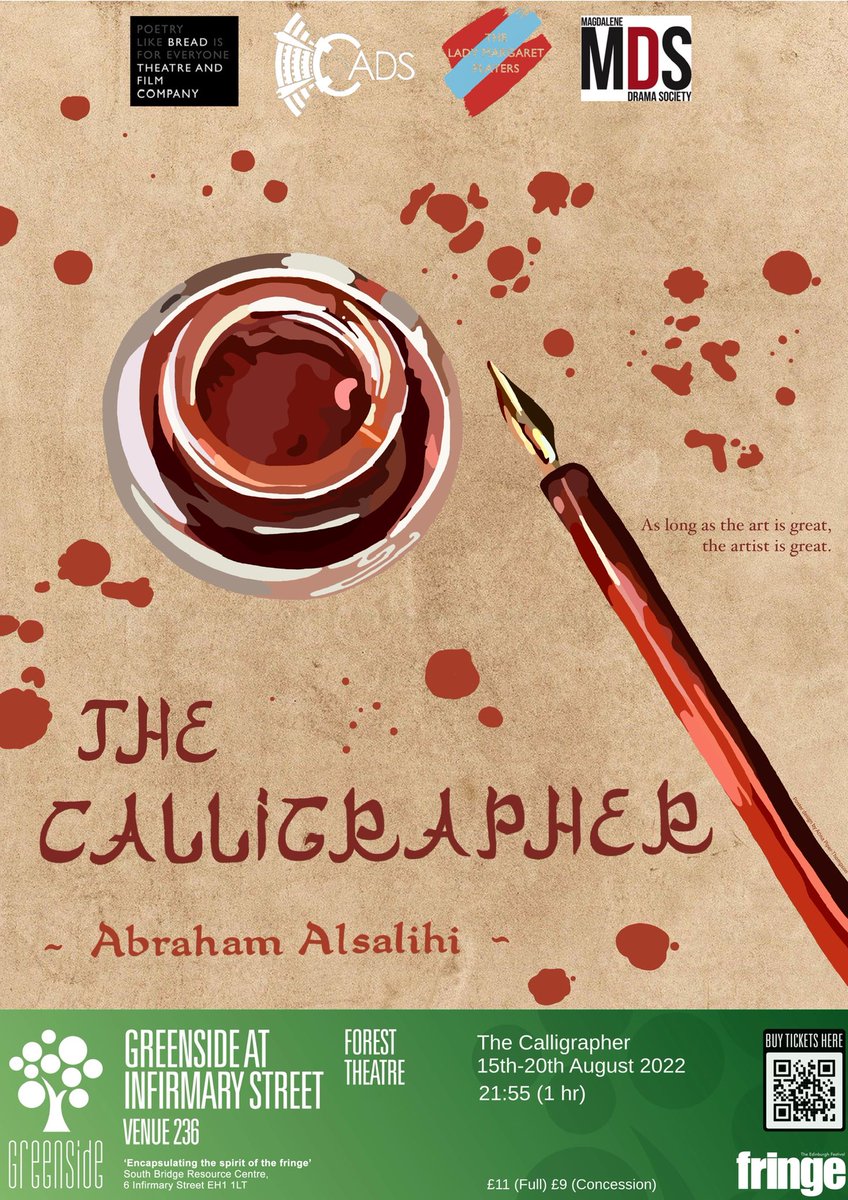 The Calligrapher EdFringe 2022 tweet media