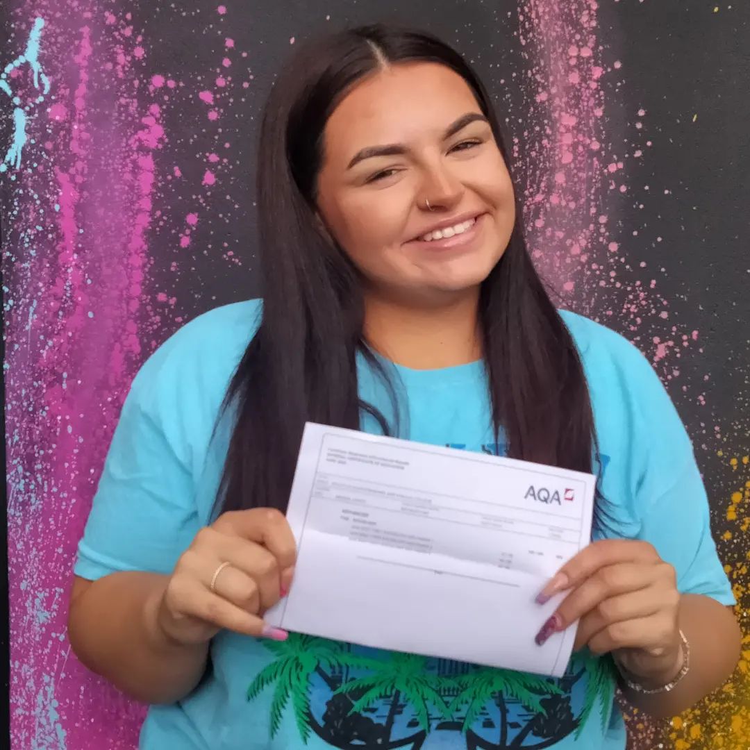 Megan was the first cohort of our new BTEC in Forensics and Criminology course and today she was awarded a Distinction * Distinction (A*A). She also was awarded a B in Sociology A Level.

She is now off to study Forensic Investigation at the University of South Wales!