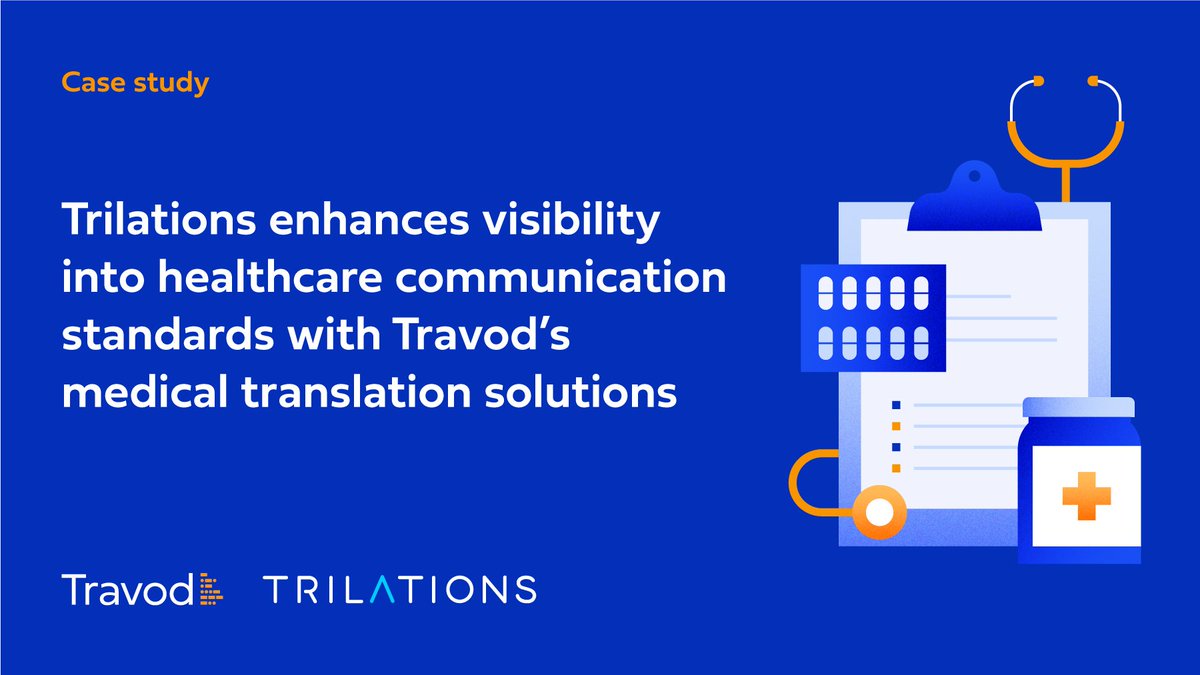 TravodGlobal's tweet photo. Learn how @Travod helped @Trilations to overcome key challenges in the medical translation space and enhance visibility into communication standards in the healthcare industry: https://t.co/1Lvmfw7hgD

#translation #localisation #languageservices #medicaltranslation https://t.co/RtITUlIkDu