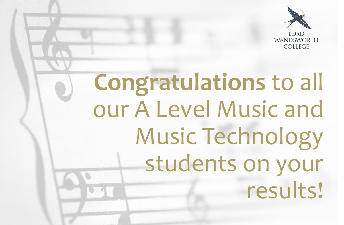 LWC_MusicDept's tweet photo. Congratulations to all U6th on your A Level results!! 🎶🎵 To our outgoing musicians, thank you so much for everything you have contributed to musical life at LWC and for the exceptional example you have so consistently set. Good luck as you progress on to pastures new! #LWCmusic https://t.co/bZ3p1gMz6I