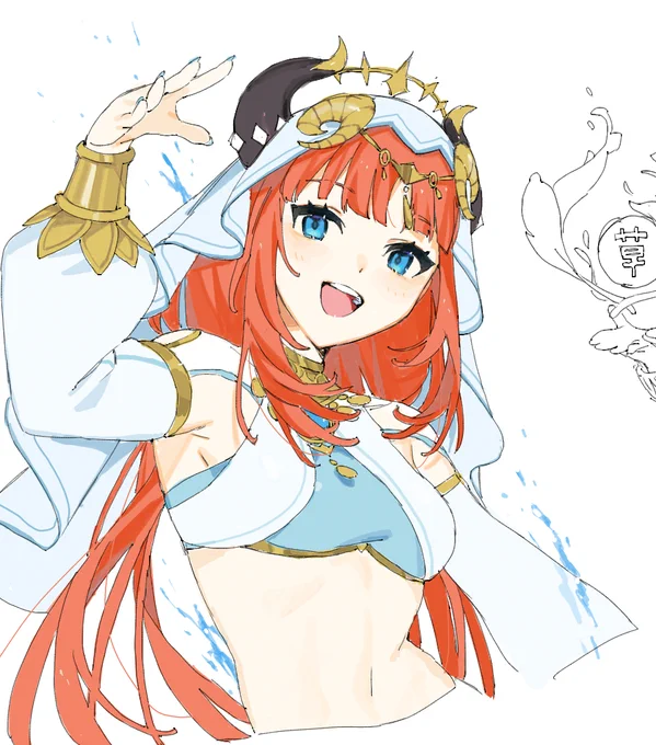 昨日絵チャで祈願にニィロウちゃんかいた 