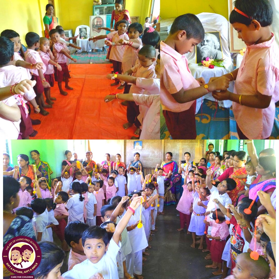 AOLProjectsMAH's tweet photo. Our free schools across the country celebrated this festival of connectivity with a lot of warmth &amp; love. Wishing you all a very #HappyRakshaBandhan 
Donate to our schools at https://t.co/cvmALqT72T 
@Bhanujgd
 #GiftASmile https://t.co/84zABaxisG