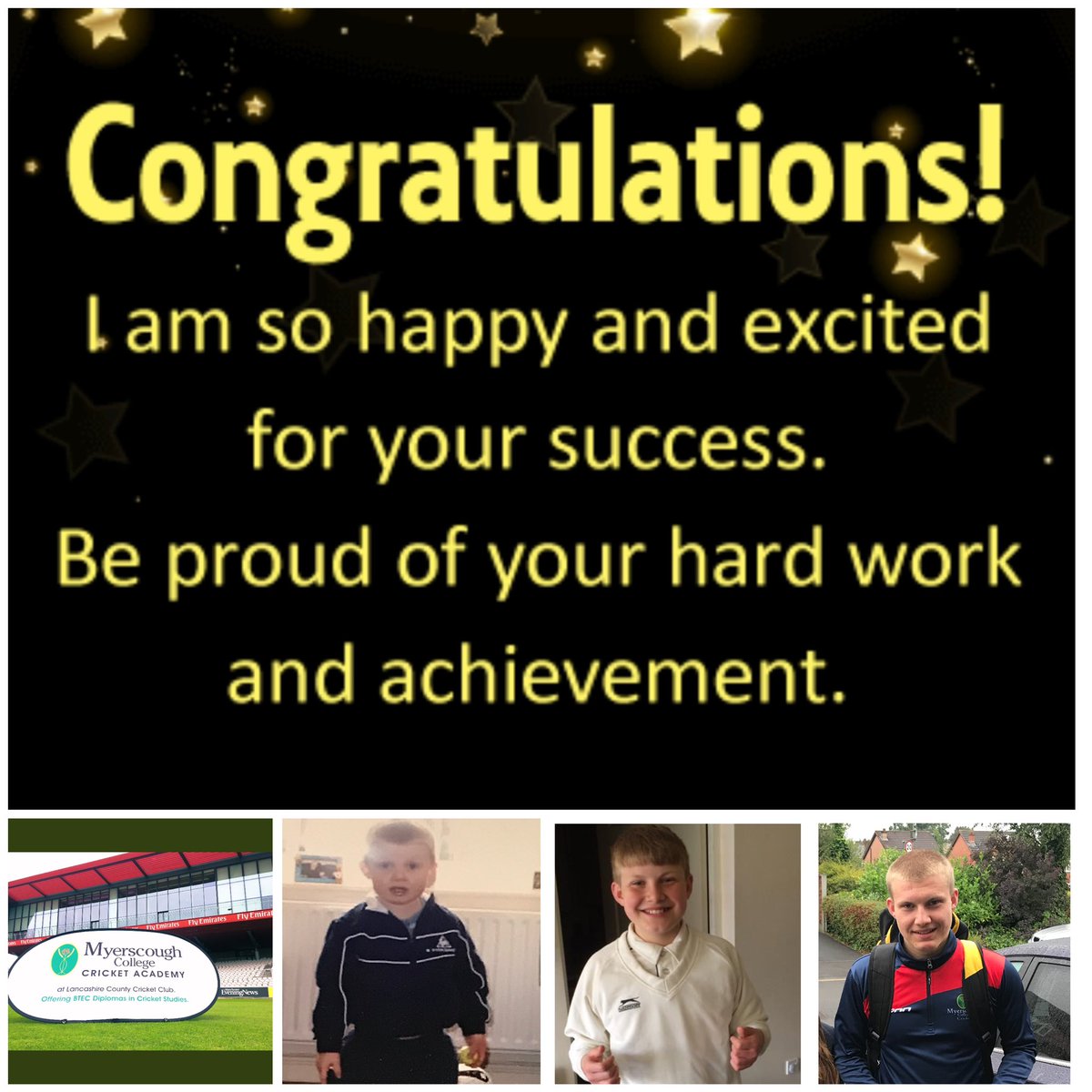 Super proud of Dan getting 3 distinctions in his Btec level 3 in sports studies with cricket! He has worked so hard!! Off to Australia in 7 weeks to play cricket in Melbourne what an experience! 🥰❤️🍾well done son!!