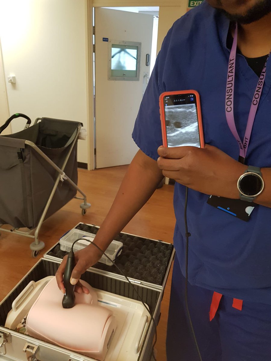 Consultant Anaesthetist Dr Muhanad Adam checks out our new simulation devices! Femoral/FI/#PENG Paravert/#ESP Interscalene Axillary Adductor Canal Add this to our Sciatic and TAP models and you can see that #regionalanaesthesia training is getting serious @BucksHealthcare