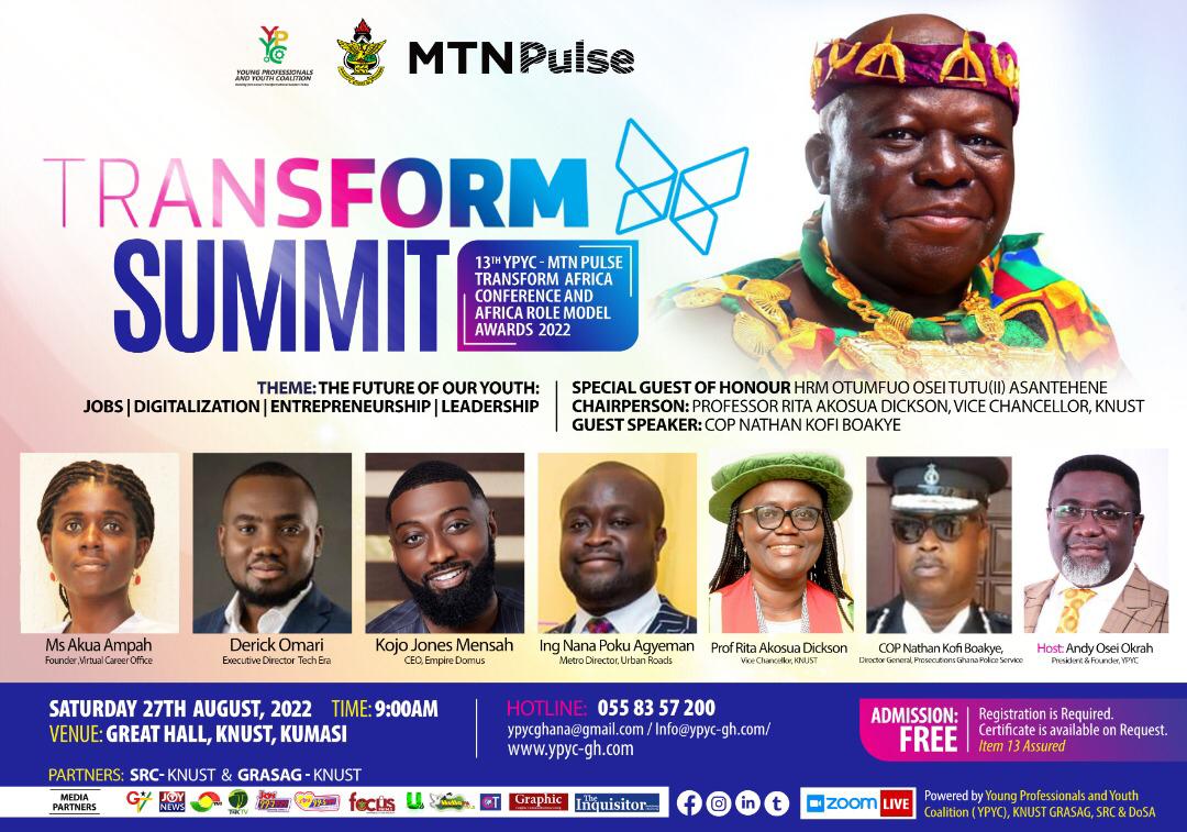 TransformSum's tweet photo. 🚦THE MTN PULSE 𝐓𝐑𝐀𝐍𝐒𝐅𝐎𝐑𝐌 𝐒𝐔𝐌𝐌𝐈𝐓 𝟐𝟎𝟐𝟐 is a priceless resource🎁for the African youth to be delivered in an Insightful and inclusive manner next weekend!😎

Register🚨:https://t.co/5j72rQoSdA📲
For enquires☎️:𝟎𝟓𝟓𝟖𝟑𝟓𝟕𝟐𝟎𝟎 !

#MPTS22
#KNUSTLive 
#MTNPulse https://t.co/yQiGYxhZc4