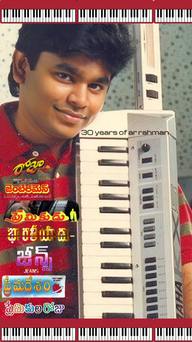 gopikishore2020's tweet photo. 30 years of ar rahman
#30YearsOfARRahman #ARRahman #30yearsofroja @arrahman https://t.co/xNL7vXRKYQ