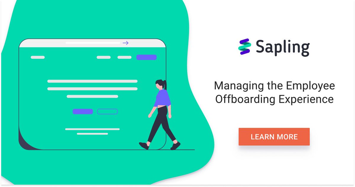 saplinghq's tweet image. #Offboarding sets the organization up for success during an employee departure. 

Learn how to build a stronger employer brand, keep the door open for boomerang employees, and engage remaining employees 👉 bit.ly/3SAd7HL

#peopleops #engagement