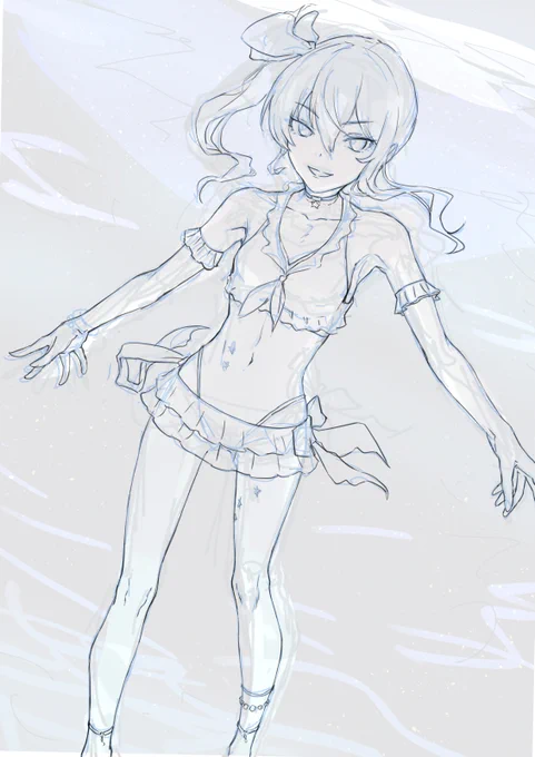 珍しく線画ちゃんとやってる気がしてえらい 