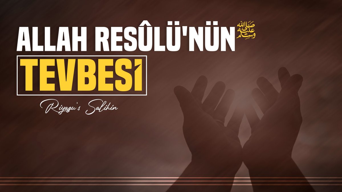 _tevhiddersleri's tweet photo. Mahcup olmamak elde değil.

Allah Resûlü'nün (sav) Tevbesi | Riyazu's Salihin - 20
YouTube kanalımızda sizlerle...

https://t.co/XhuV9lzzFc https://t.co/eQHlVfLksY