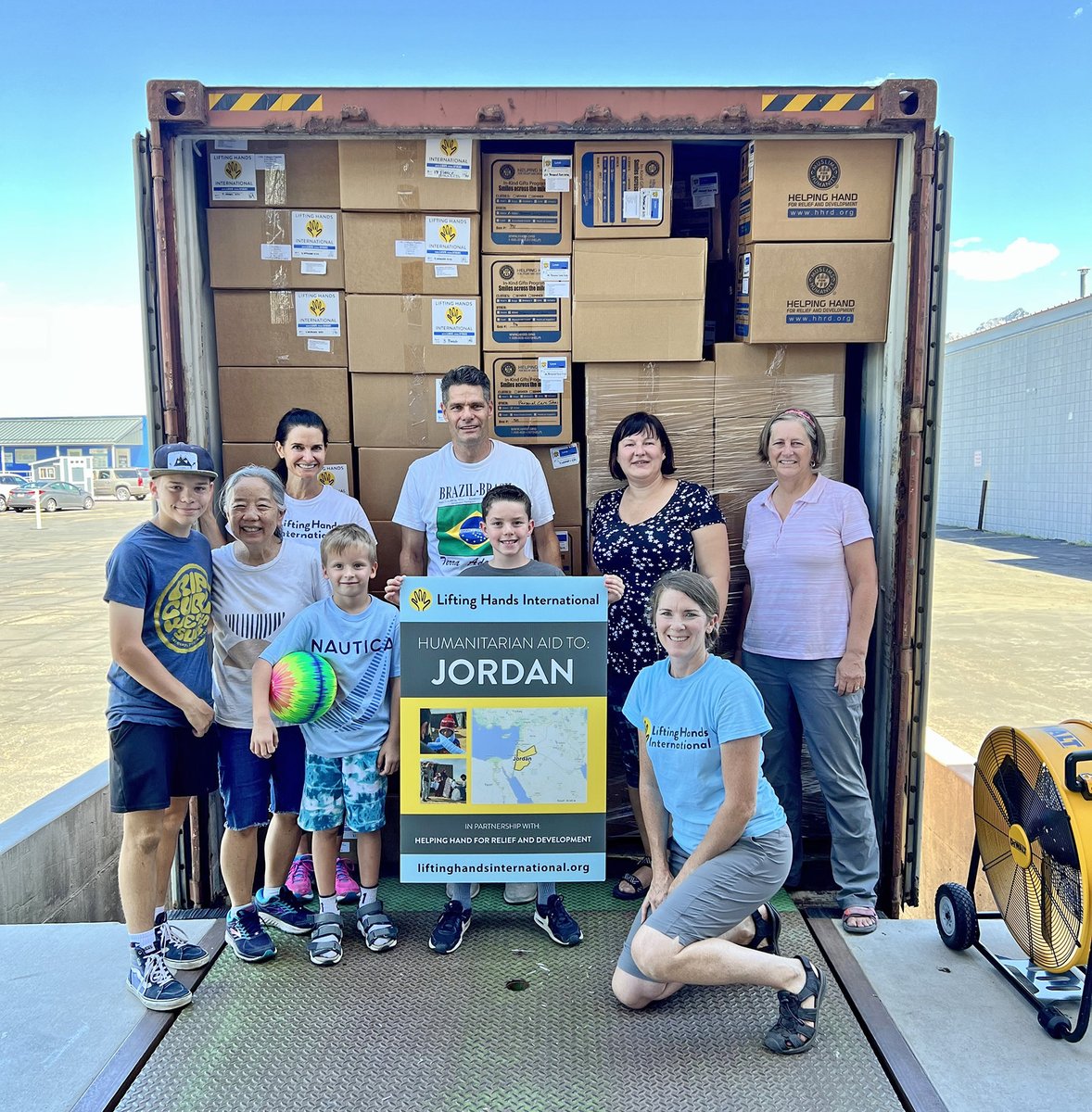 Thanks to this amazing group of volunteers and to all of you for your continued support, a shipment of aid is on its way to be distributed to Syrian refugee families in Jordan. Many live in small camps in areas with very few resources, so these supplies will have a big impact!