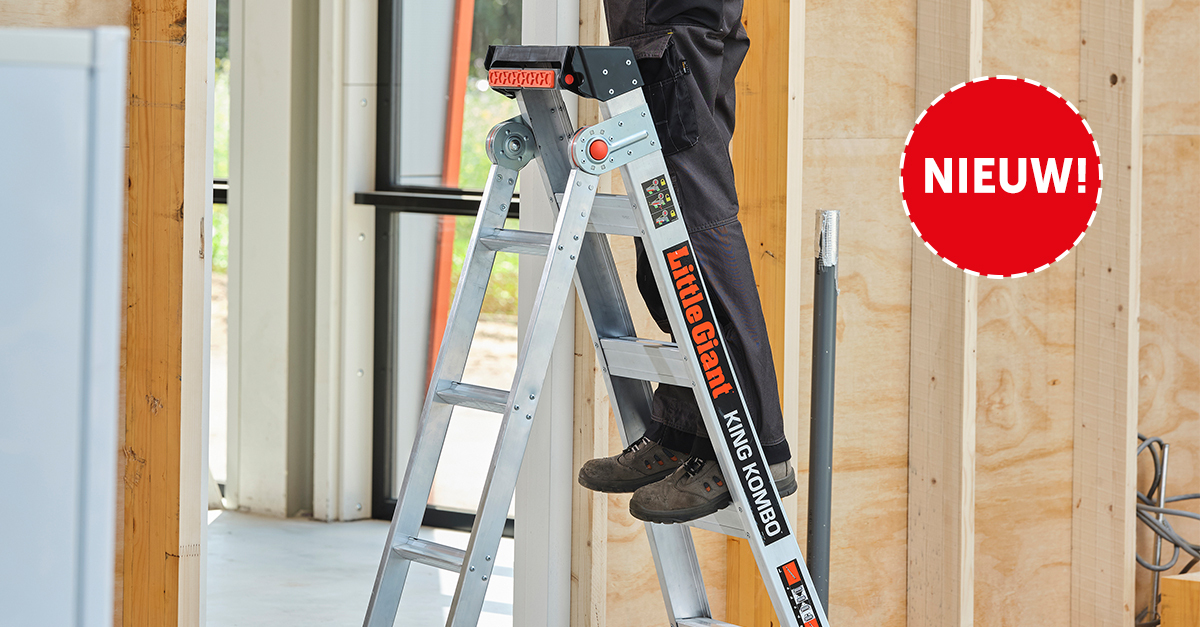 ✨Nieuw! De King Kombo - de trap en ladder in één 

Een multifunctionele krachtpatser voor echt iedere klus. Zet hem in een handomdraai in A-, leun- of ladderstand én voorzien van een veelzijdige muursteun.

➡️ Ontdek de King Kombo op onze website! 
altrex.com/nl/nl/producte…