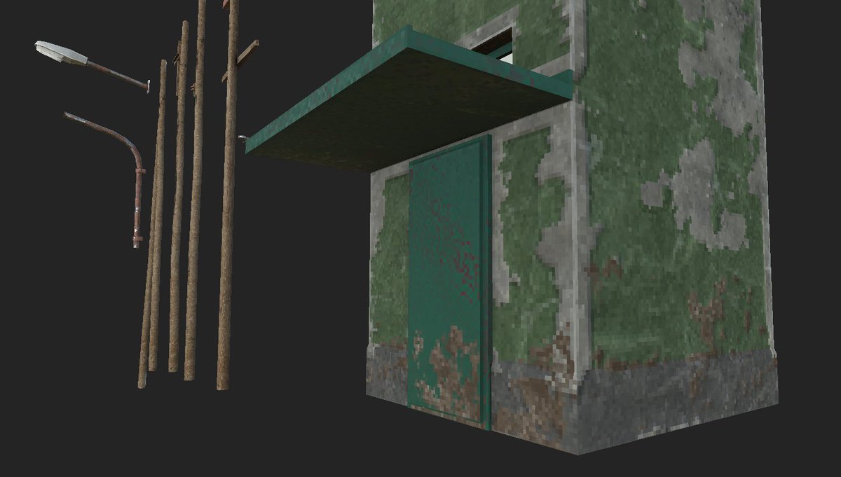 Nothke's tweet photo. Yees! I finally managed to render pixels in #SubstancePainter ! Now making proc pixel textures is going to be so much easier. It's like I got new glasses, I can finally see sharp and time to redo all art 😊 (1/2) #gamedev #gameart https://t.co/n10ebp17P7