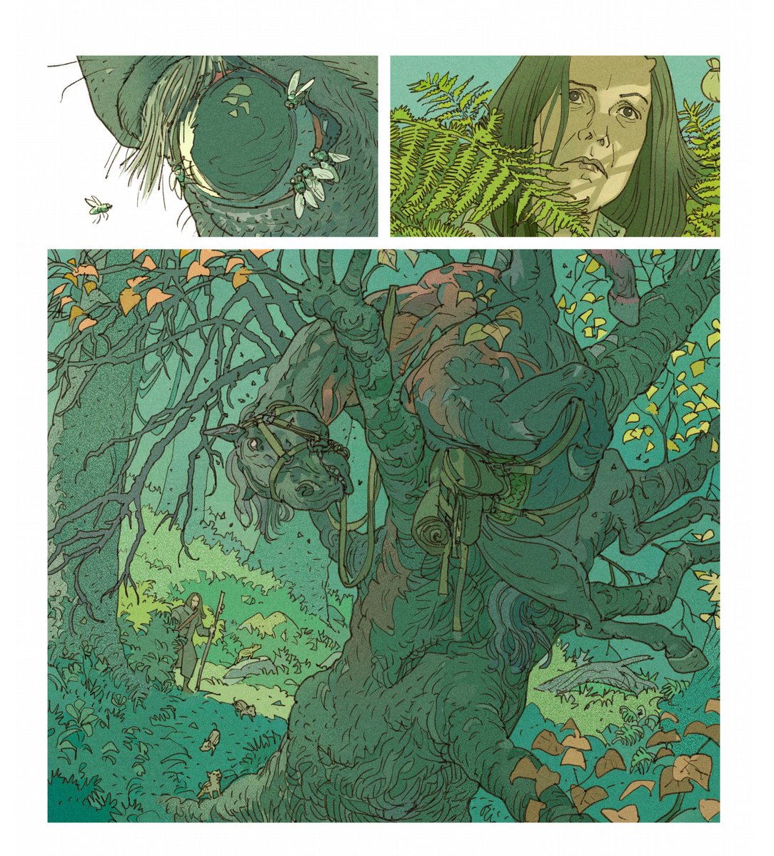 "NeoForest", tome 1, à paraîter en janvier 2023, @editionsdargaud - Fred Duval au scénario, Philippe Scoffoni au dessin et couleur - Les 2 premières pages... 