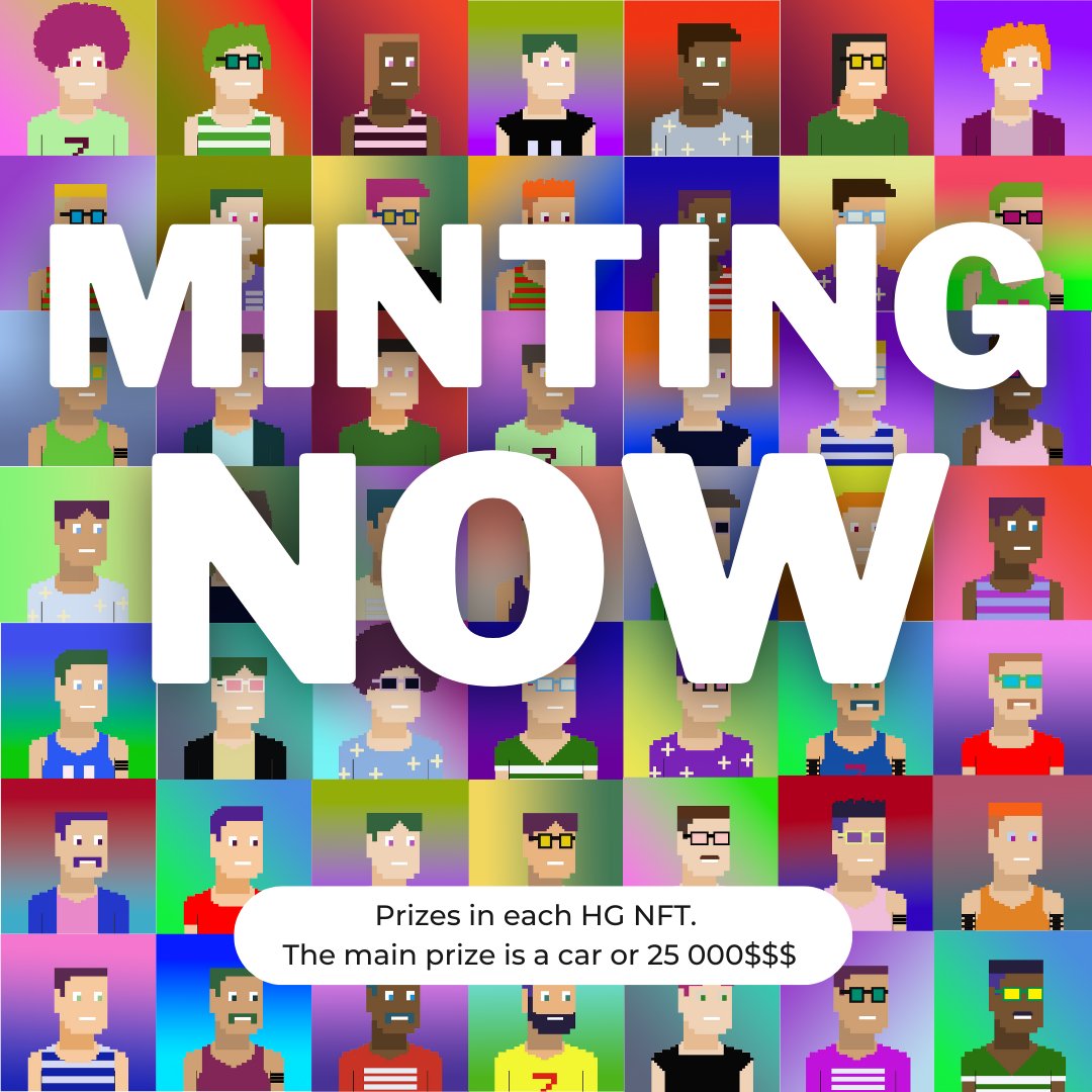 THE <a href="/humbleguys1/">humble guys</a> IS MINTING 🔥🔥🔥

Mint here from 0.027 ETH: 

opensea.io/collection/hum…

In each NFT is a prize.
Prizes: a car or 25000$$$, iPhone, AppleWatch, and more. 

Each holder will get free NFT from new “Humble Women” collection. 

#NFT #NFTs #NFTCommunity