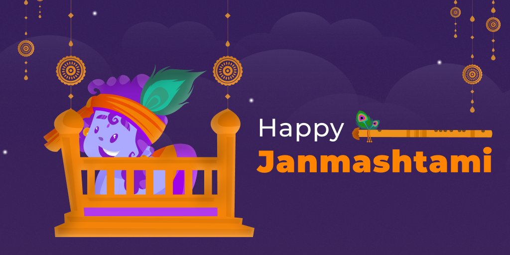Happy Krishna Janmashtami from our team to all of you.

#Janmashtami2022 #krishna