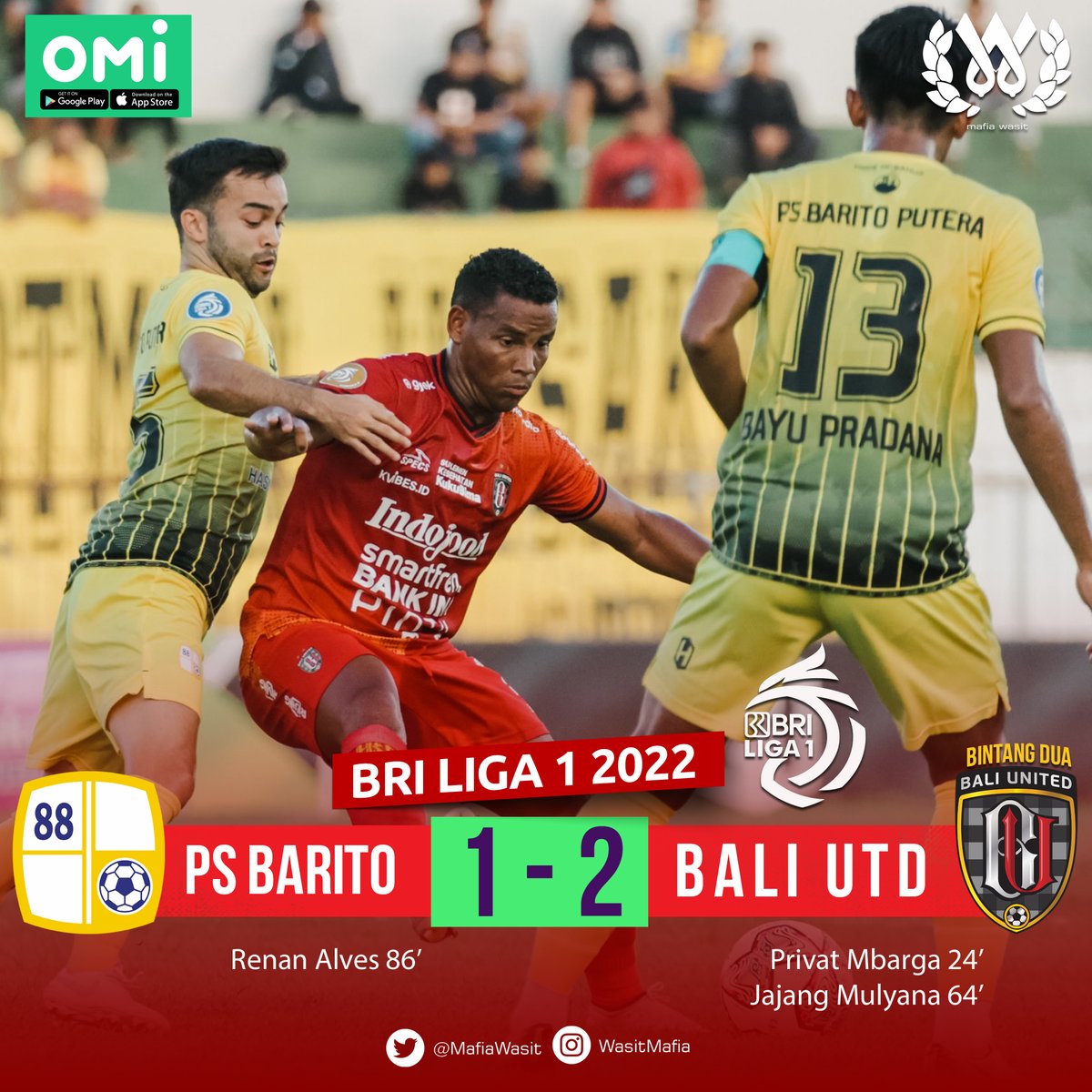 Untuk pertama kalinya, @BaliUtd bisa menang di luar kandang dalam Liga 1 2022. #DejanOut