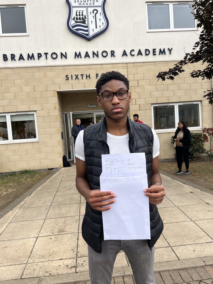 Solademi achieved A*A*A* and he is heading off to Trinity college, Oxford university to study History. Massive congrats Solademi.