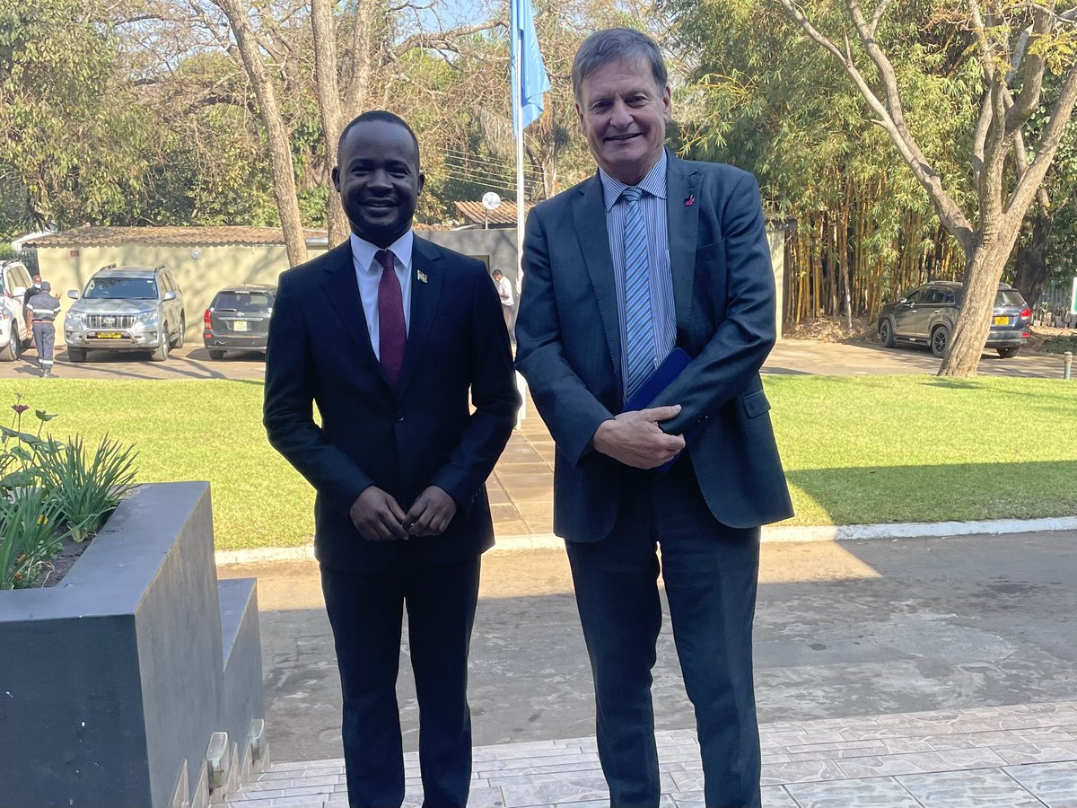 Interesting meeting today with Minister of Finance Hon. S. Gwengwe MP. Together with colleagues discussing economic and fiscal policies and the important upcoming negotiations with IMF on a new ECF. Thank you Minister for our collaboration during my time in Malawi <a href="/MalawiGovt/">Malawi Government🇲🇼</a>