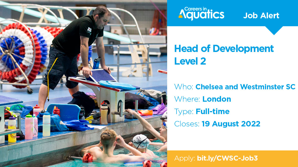 Swim England on Twitter "Job Alert Level 2 qualified Head of